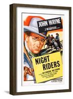 The Night Riders, John Wayne, 1939-null-Framed Art Print