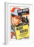 The Night Riders, John Wayne, 1939-null-Framed Art Print