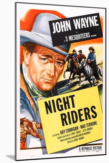 The Night Riders, John Wayne, 1939-null-Mounted Art Print