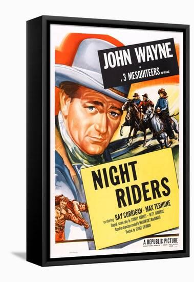 The Night Riders, John Wayne, 1939-null-Framed Stretched Canvas