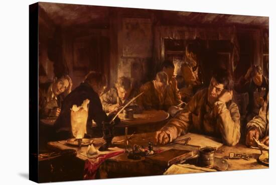 The Night School, 1892-Edgar Bundy-Stretched Canvas