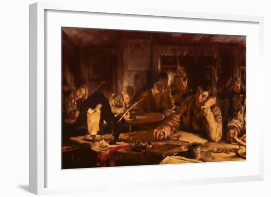 The Night School, 1892-Edgar Bundy-Framed Giclee Print