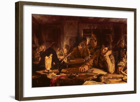 The Night School, 1892-Edgar Bundy-Framed Giclee Print