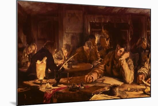 The Night School, 1892-Edgar Bundy-Mounted Giclee Print