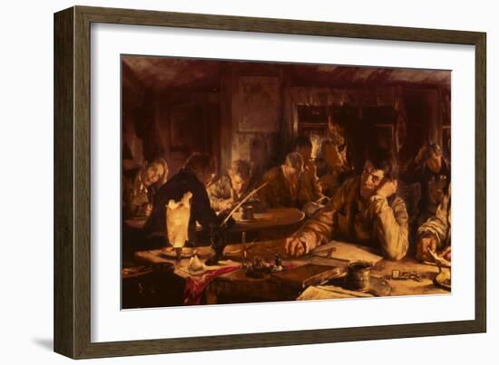 The Night School, 1892-Edgar Bundy-Framed Giclee Print