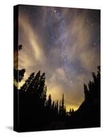 The Night Sky Above the Town of Breckenridge, Co.-Ryan Wright-Stretched Canvas