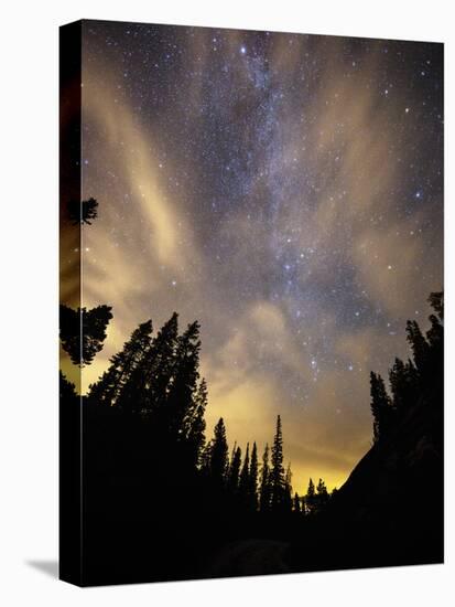 The Night Sky Above the Town of Breckenridge, Co.-Ryan Wright-Stretched Canvas