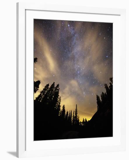 The Night Sky Above the Town of Breckenridge, Co.-Ryan Wright-Framed Photographic Print