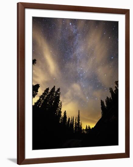 The Night Sky Above the Town of Breckenridge, Co.-Ryan Wright-Framed Photographic Print