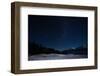 The Night Sky in Lake Pukaki with Mountcook-hyojin park-Framed Photographic Print