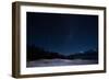 The Night Sky in Lake Pukaki with Mountcook-hyojin park-Framed Photographic Print