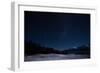 The Night Sky in Lake Pukaki with Mountcook-hyojin park-Framed Photographic Print