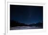 The Night Sky in Lake Pukaki with Mountcook-hyojin park-Framed Photographic Print