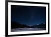 The Night Sky in Lake Pukaki with Mountcook-hyojin park-Framed Photographic Print