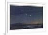 The Night Sky of Mars with Its Two Small Moons-Lucien Rudaux-Framed Photographic Print