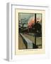 The Night Train Leaving a Station-Charles Robinson-Framed Art Print