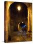 The Night View of Cobbled Stone Path and Entrance of Medieval Citadel, Sighisoara, Romania-Bruce Yuanyue Bi-Stretched Canvas