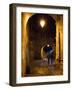 The Night View of Cobbled Stone Path and Entrance of Medieval Citadel, Sighisoara, Romania-Bruce Yuanyue Bi-Framed Photographic Print