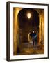 The Night View of Cobbled Stone Path and Entrance of Medieval Citadel, Sighisoara, Romania-Bruce Yuanyue Bi-Framed Photographic Print