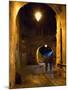 The Night View of Cobbled Stone Path and Entrance of Medieval Citadel, Sighisoara, Romania-Bruce Yuanyue Bi-Mounted Photographic Print