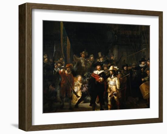 The Night Watch, 1642-Rembrandt van Rijn-Framed Giclee Print