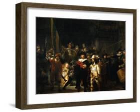 The Night Watch, 1642-Rembrandt van Rijn-Framed Giclee Print