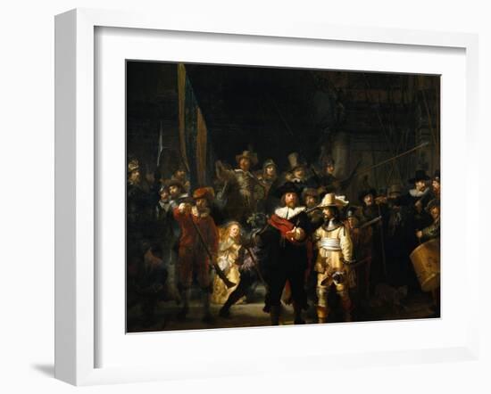 The Night Watch, 1642-Rembrandt van Rijn-Framed Giclee Print