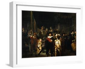 The Night Watch, 1642-Rembrandt van Rijn-Framed Giclee Print