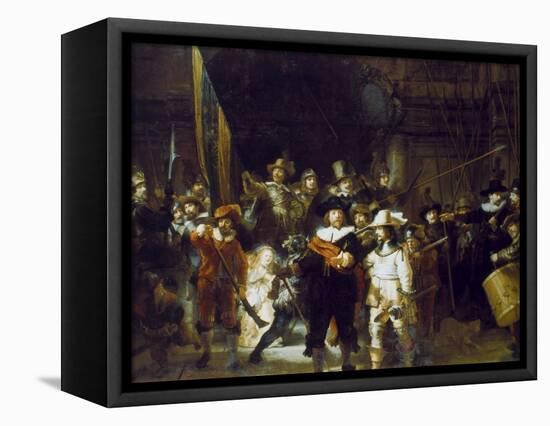 The Night Watch-Rembrandt van Rijn-Framed Stretched Canvas