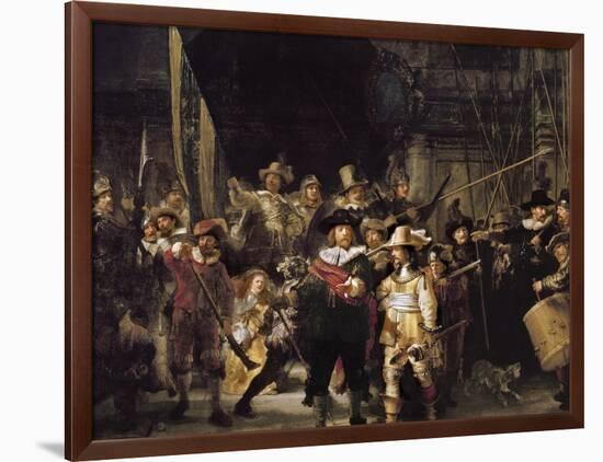 The Night Watch-Rembrandt van Rijn-Framed Art Print