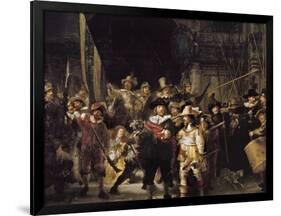 The Night Watch-Rembrandt van Rijn-Framed Art Print