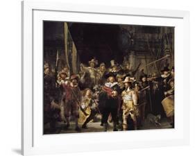 The Night Watch-Rembrandt van Rijn-Framed Art Print