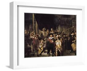 The Night Watch-Rembrandt van Rijn-Framed Art Print