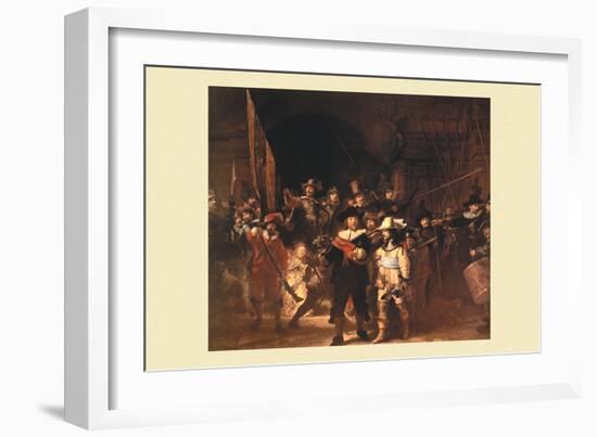The Night Watch-Rembrandt van Rijn-Framed Art Print