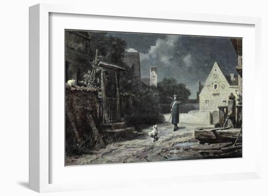 The Night Watchman-Carl Spitzweg-Framed Giclee Print