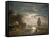 The Night-Claude Joseph Vernet-Framed Stretched Canvas