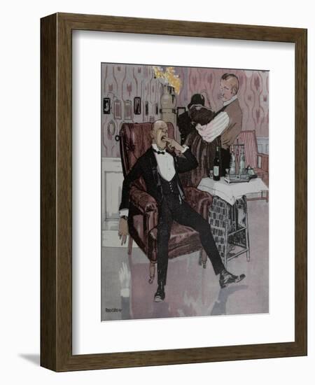 The Nightcap-null-Framed Giclee Print