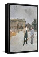 The Nighthawk-Jean Louis Forain-Framed Stretched Canvas