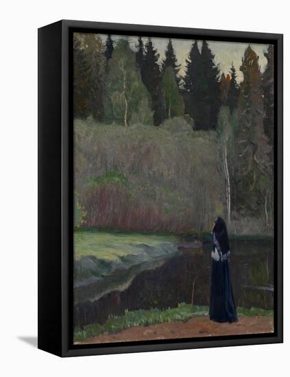 The Nightingale Is Singing, 1918-Mikhail Vasilyevich Nesterov-Framed Stretched Canvas