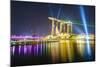 The Nightly Light and Laser Show in Marina Bay from the Marina Bay Sands, Singapore, Southeast Asia-Fraser Hall-Mounted Photographic Print