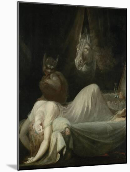 The Nightmare, 1790/91-Henry Fuseli-Mounted Giclee Print