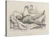 The Nightmare, Man with a Peach on His Stomach-Honore Daumier-Stretched Canvas