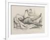 The Nightmare, Man with a Peach on His Stomach-Honore Daumier-Framed Giclee Print