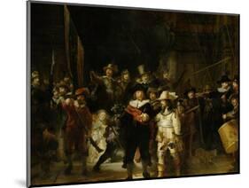 The Nightwatch, 1642-Rembrandt van Rijn-Mounted Giclee Print