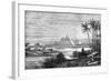 The Nile and the Pyramids from the Boulak Road, 1874-null-Framed Giclee Print