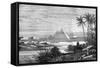 The Nile and the Pyramids from the Boulak Road, 1874-null-Framed Stretched Canvas