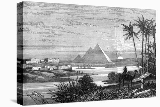 The Nile and the Pyramids from the Boulak Road, 1874-null-Stretched Canvas