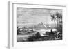 The Nile and the Pyramids from the Boulak Road, 1874-null-Framed Giclee Print