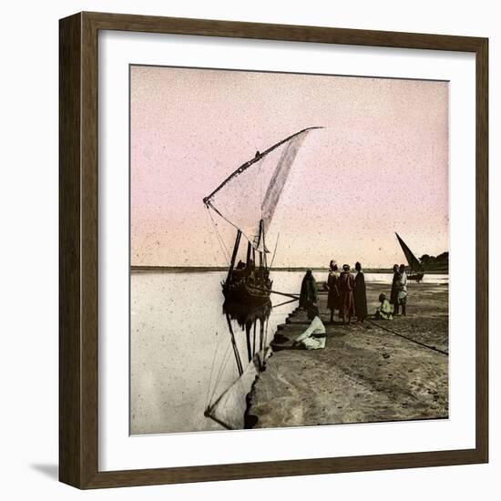 The Nile (Egypt), Dahabieh-Leon, Levy et Fils-Framed Photographic Print