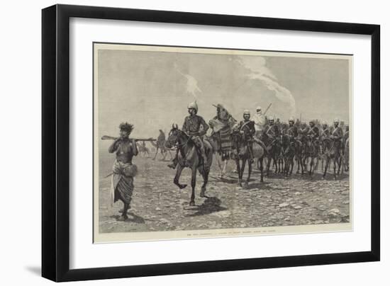 The Nile Expedition, a Column of Troops Starting across the Desert-Richard Caton Woodville II-Framed Giclee Print